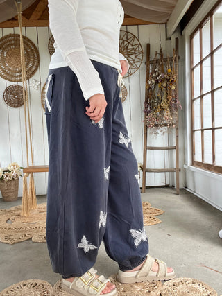 Butterfly Breeze Joggers - NAVY