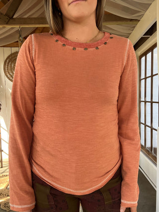 Island Sands Long Sleeve - BURNT CIENNA