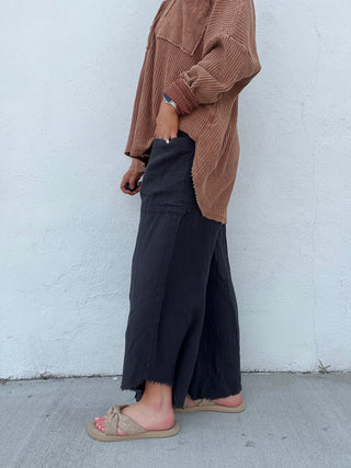 Cloud Nine Gauze Pants - BLACK