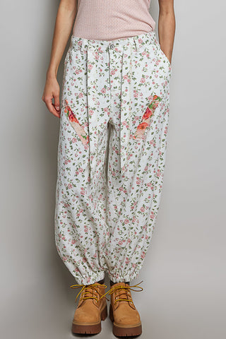 The Flower Fields Denim Joggers