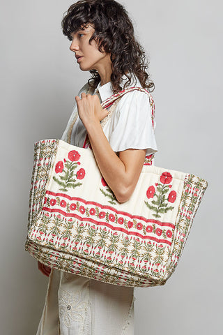 The Poppy Bag - CREAM MULTI
