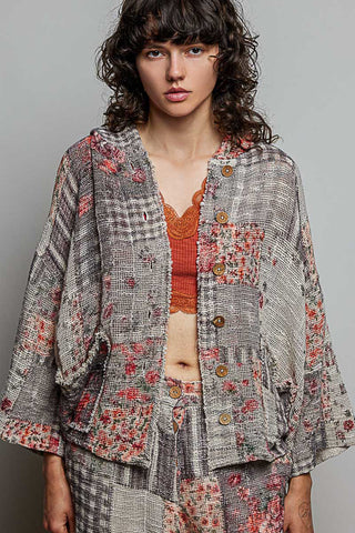 The Bloom escape Poncho Top