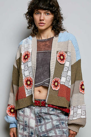 The Maple Cozy Knit Cardigan - OLIVE