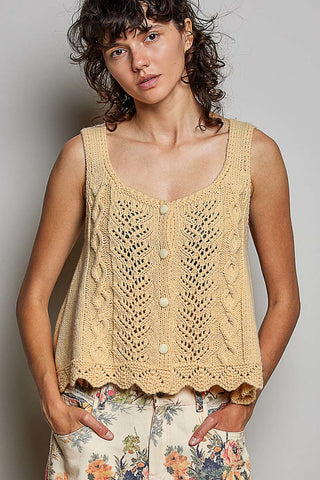 Sweater Weather Vest - YELLOW