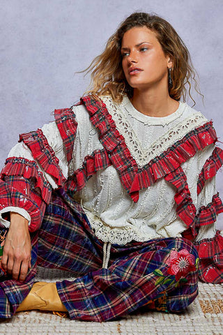 The Eyelet Twirl Top - CHRISTMAS EDITION