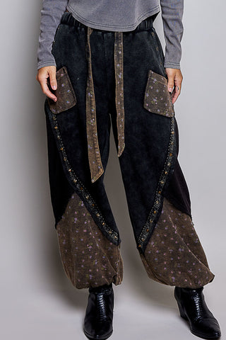 The Autumn Hallow Joggers -  BLACK MULTI