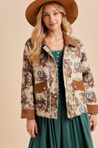 The Fall Is Calling Floral Jacket