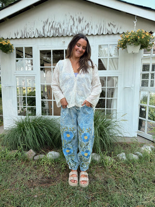 The Cinnamon Eyelet Top - PREORDER 2 WEEK