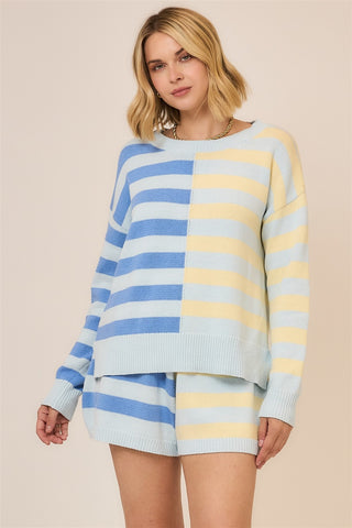 Blueberry Lemonde Striped Set