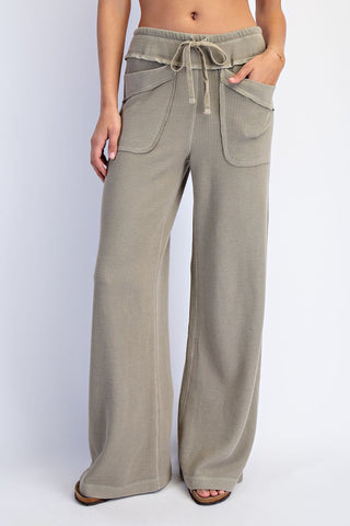 The Olive Waffle Pants