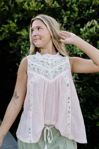 Down The Shore Floral Tank