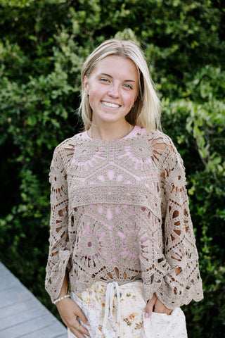 Sandy Shore Crochet Top - PREORDER 8/2