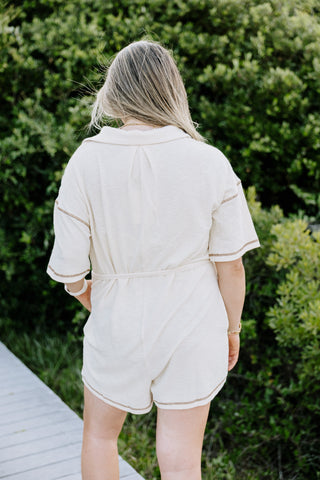 White Sand Beaches Romper