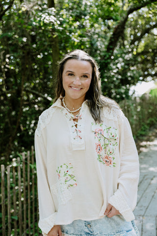 The Beach Light Gauze Top