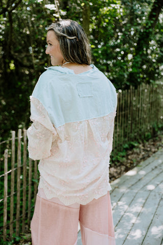 The Floral Muse Button Up Top