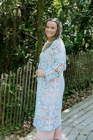 The Santorini Crochet Cardigan