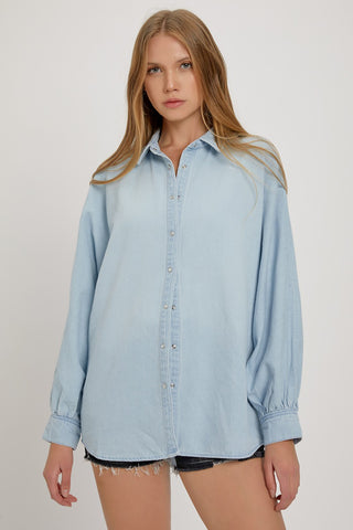 The Claire Denim Shacket