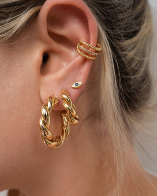 Vera Gold Hoops | Medium