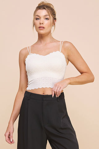 The Harvest Honey Bralette - CREAM