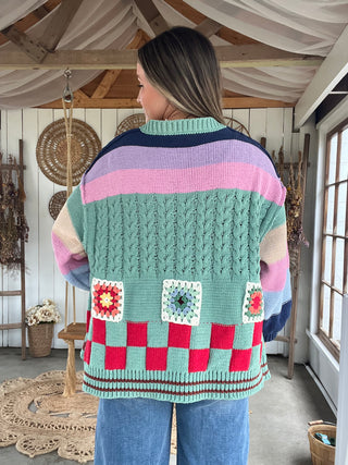 The Beat The Chill Cardigan - GREEN