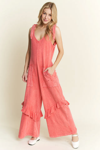 Coral Kiss Ruffle Jumper - PREORDER 1 WEEK