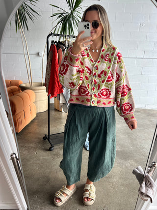 Cotton Gauze Tulip Pants