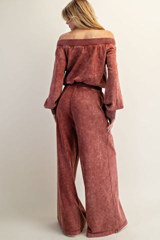 Crisp Morning Jumper - WASHED BERRY