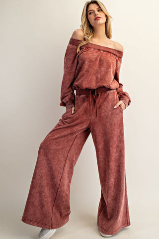 Crisp Morning Jumper - WASHED BERRY