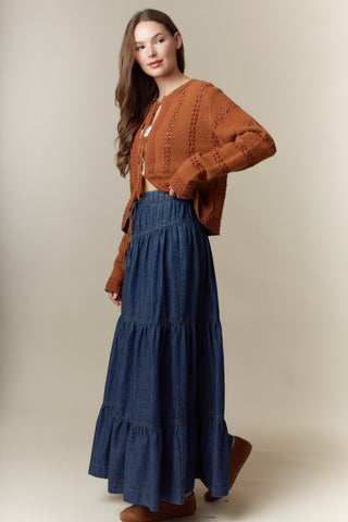 The Daily Denim Maxi Skirt