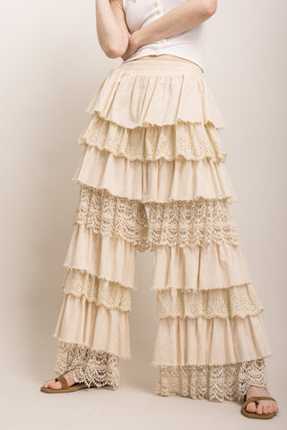Rustic Romance Ruffle Pants