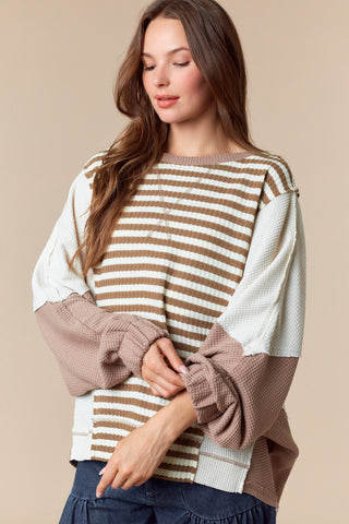 The Mason Thermal Striped Top