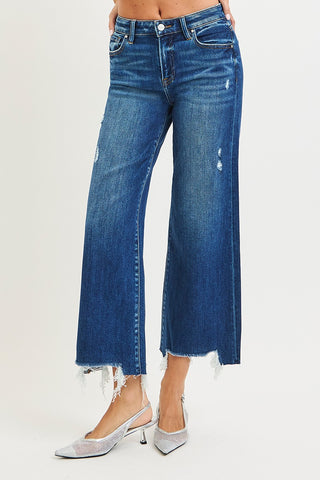 The Laney High Rise Crop Wide Leg Jeans