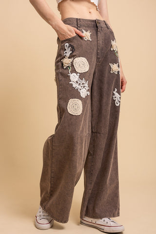 Coco Lace Embroirderd Pants