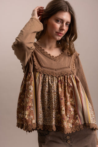 daley patchwork top