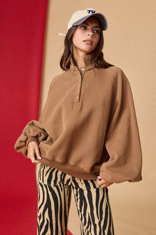 The Sadie Pullover - MOCHA