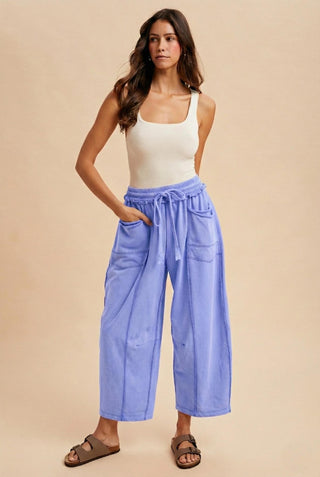 The Annie Barrel Pants - PERIWINKLE