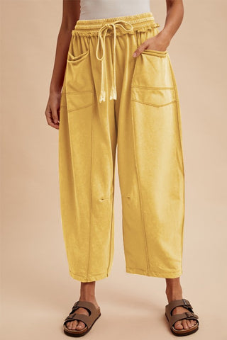 The Annie Barrel Pants - MISTY MARIGOLD
