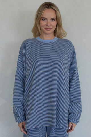 THINGS IN BETWEEN - LEVI TOP -  TBT14182  - BLUE