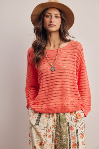 The Coastal Breeze Knit Sweater (ALL COLORS) PREORDER CREAM END OF JULY