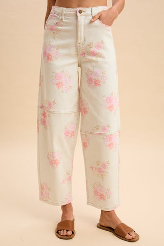 The Peony Garden Barrel Pants