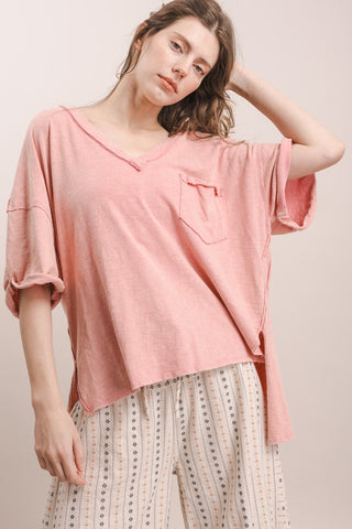 September Muse Tee - PINK CORAL