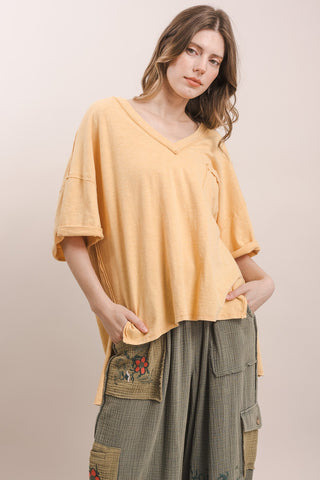 September Muse Tee - POWDER YELLOW