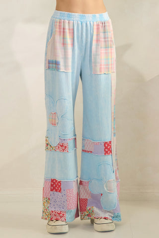 The Berry Blue Patch Pants