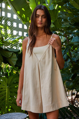 The Gina Romper - CREAM