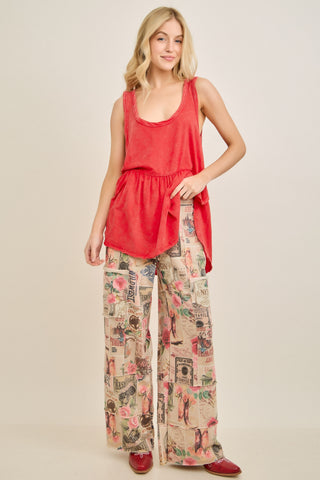 The Vintage Romantic Patch Pants