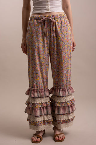 Cottage Bloom Pants - PINK