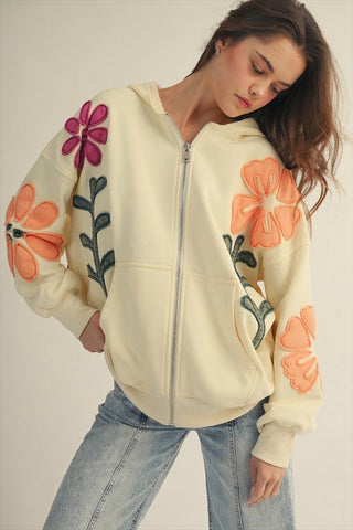 The Funky Floral Zip Up (ALL COLORS)