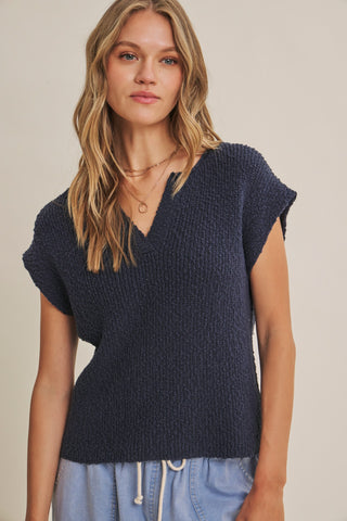 The Transitional Sweater Vest - NAVY