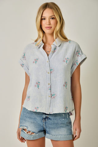 BUNDLE 2 TOP HEM AND THREAD EMBROIRDERD TOP (FINAL SALE)