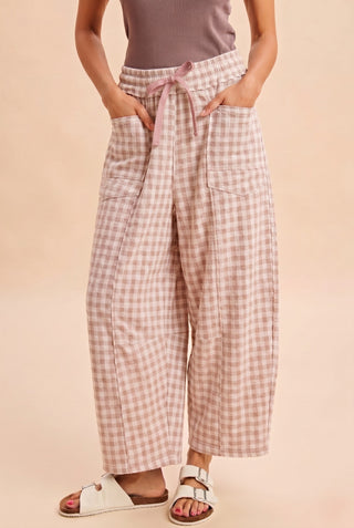 The Anna Barrel Pants - SOFT BLUSH